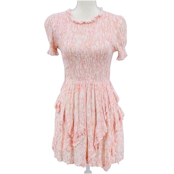 KARLIE Dress White Coral Size S - Picture 1 of 4